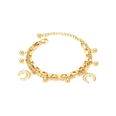 Bracelet LeeCooper en métal doré