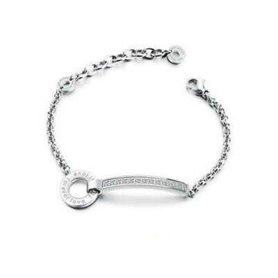 Bracelet LeeCooper en acier et oxydes de zirconium