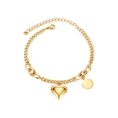 Bracelet LeeCooper en métal doré