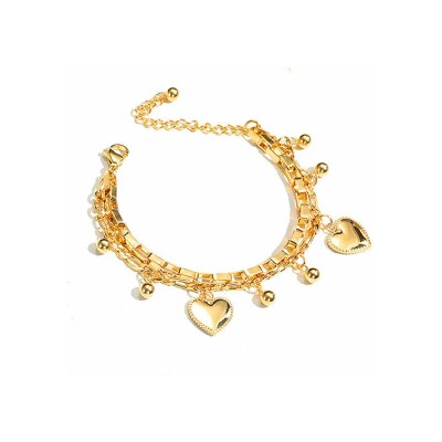 Bracelet LeeCooper en métal doré