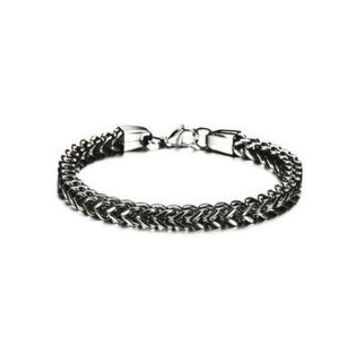 Bracelet LeeCooper en acier noir