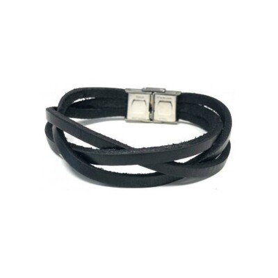 Bracelet LeeCooper en acier et cuir