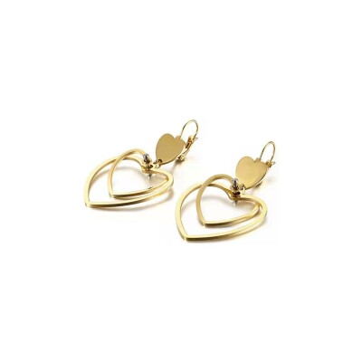 Boucles d'oreilles LeeCooper en métal doré