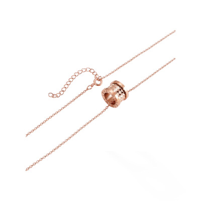 Collier LeeCooper en métal doré rose