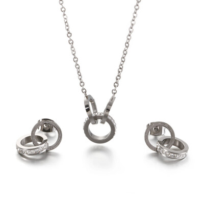 Collier LeeCooper en acier et strass