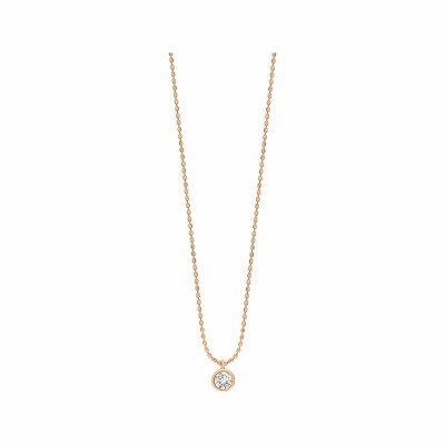 Collier GINETTE NY LONELY DIAMONDS en or rose et diamant