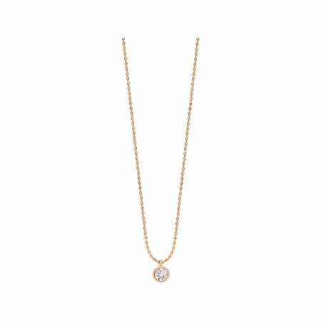 Collier GINETTE NY LONELY DIAMONDS en or rose et diamant