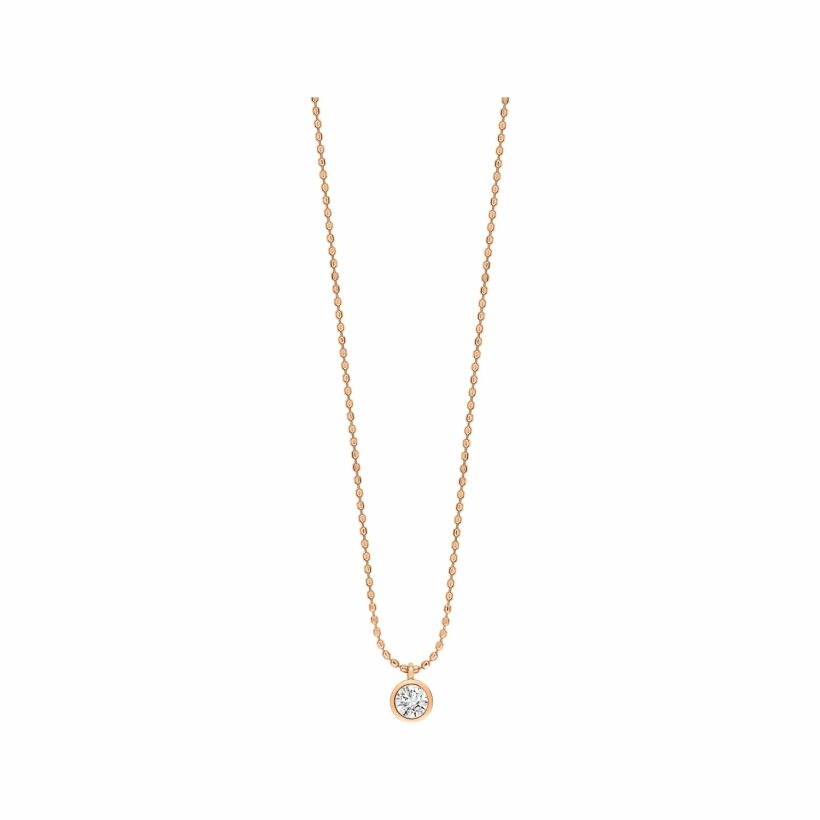 GINETTE NY LONELY DIAMONDS necklace, rose gold and diamond