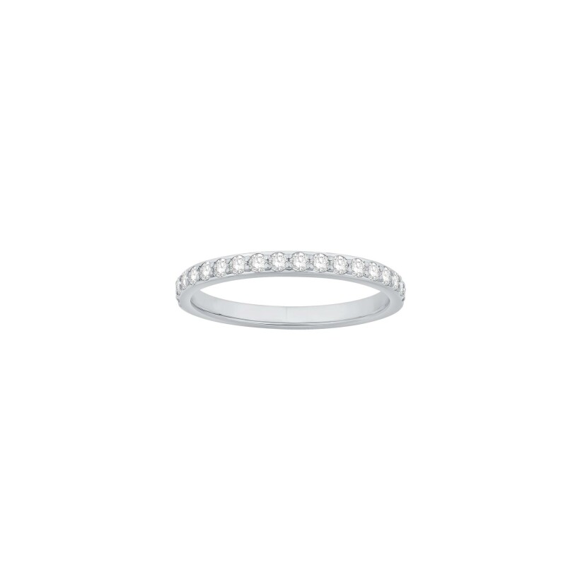 Alliance en or blanc et diamants 0.24ct