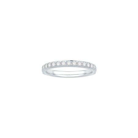 Alliance en or blanc et diamants 0.34ct