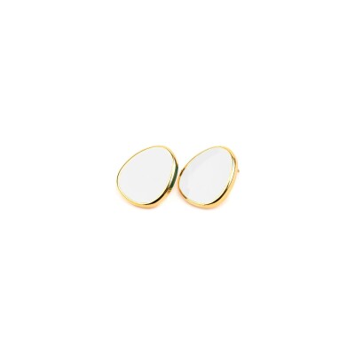 Boucles d'oreilles Simone à Bordeaux Les Délicieuses Blanches en acier inoxydable