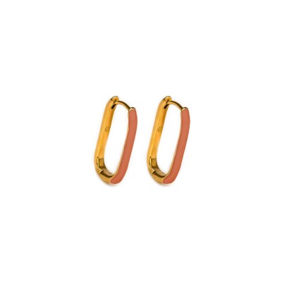 Boucles d'oreilles Simone à Bordeaux Les Gracieuses Corail en acier inoxydable