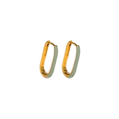 Boucles d'oreilles Simone à Bordeaux Les Gracieuses Sauge en acier inoxydable