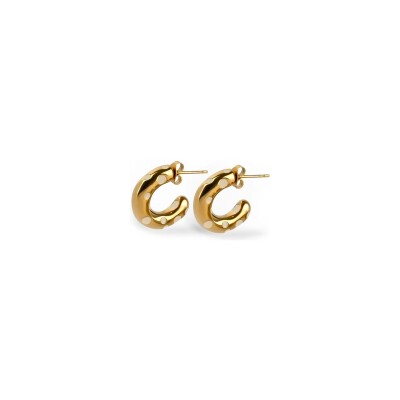 Boucles d'oreilles Simone à Bordeaux Les Rêveuses Beige en acier inoxydable