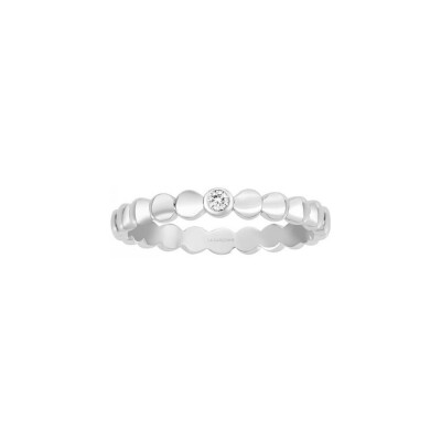 Bague La Garçonne en argent et diamant 0.015ct