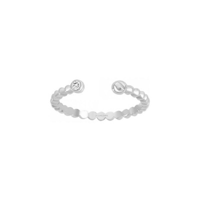 Bague La Garçonne en argent et diamant 0.015ct