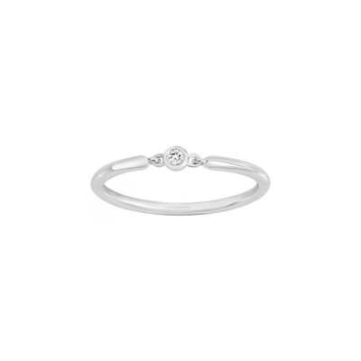 Bague La Garçonne en argent et diamant 0.015ct