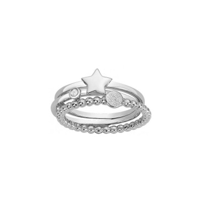 Bague La Garçonne en argent et diamant 0.015ct