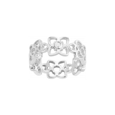 Bague La Garçonne en argent et diamant 0.015ct