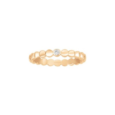 Bague La Garçonne en plaqué or et diamant 0.015ct