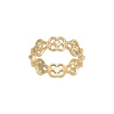 Bague La Garçonne en plaqué or et diamant 0.015ct