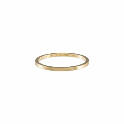 le gramme wedding ring, brushed yellow gold, 2 grams