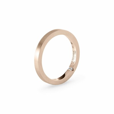 le gramme wedding ring, brushed rose gold, 5 grams