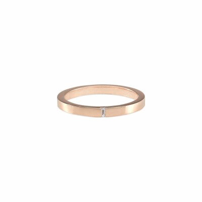 le gramme wedding ring, polished rose gold, 5 grams