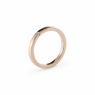 le gramme wedding ring, polished rose gold, 5 grams