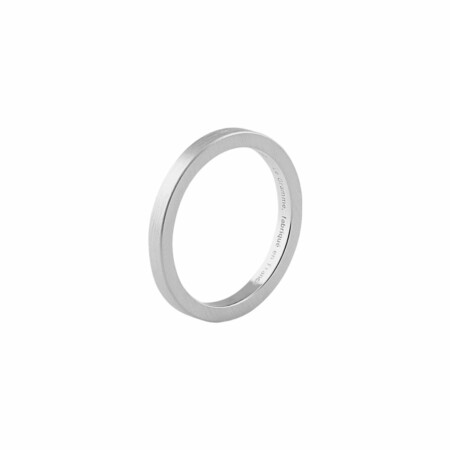 Bague le gramme Ruban en argent brossé, 3 grammes