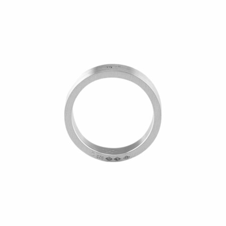 Bague le gramme Ruban en argent brossé, 7 grammes