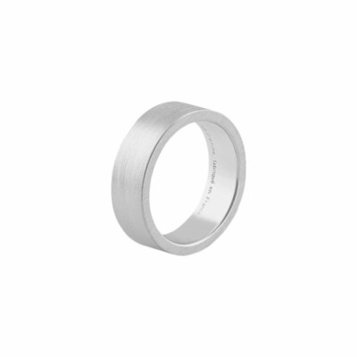 Bague le gramme Ruban en argent brossé, 9 grammes