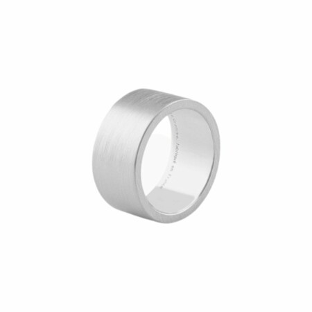 Bague le gramme Ruban en argent brossé, 15 grammes