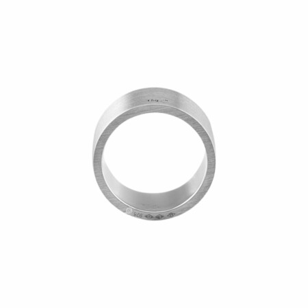 Bague le gramme Ruban en argent brossé, 15 grammes