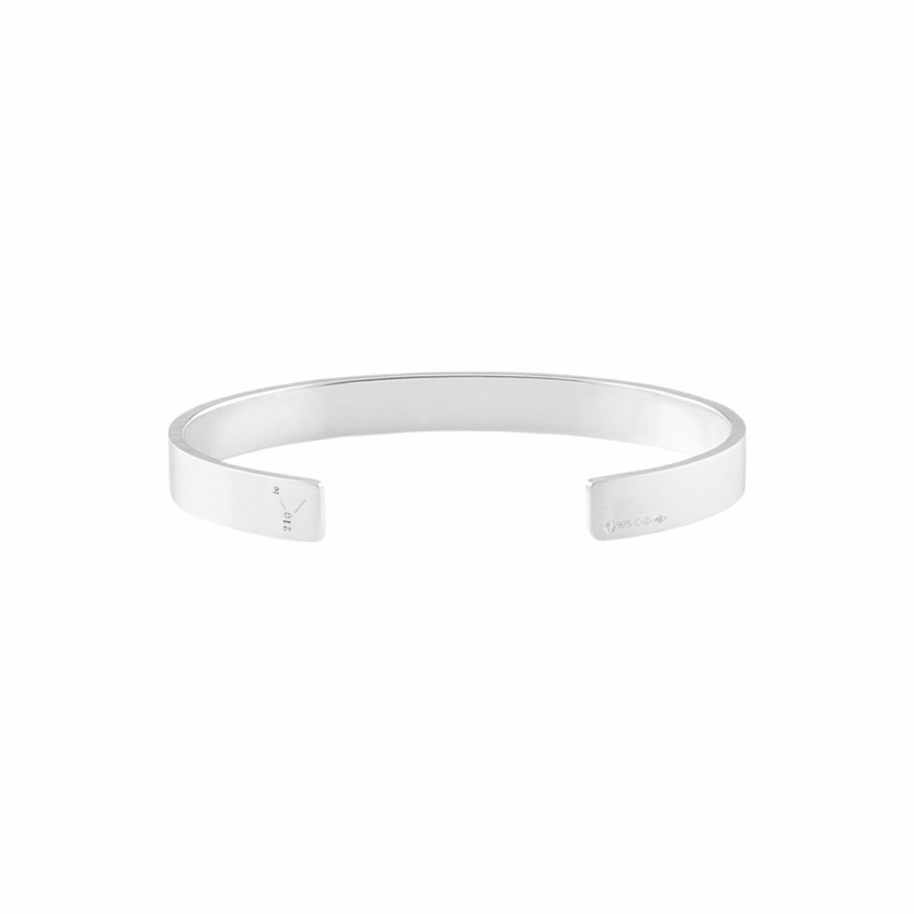 Bracelet le gramme Ruban en argent brossé, 21 grammes