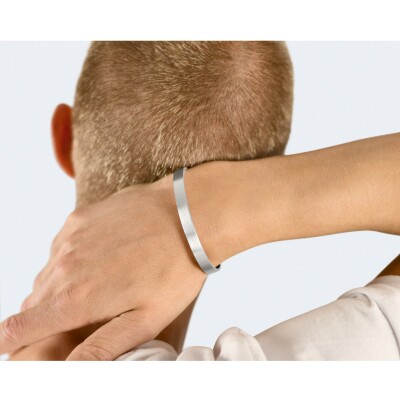 Bracelet le gramme Ruban en argent brossé, 21 grammes