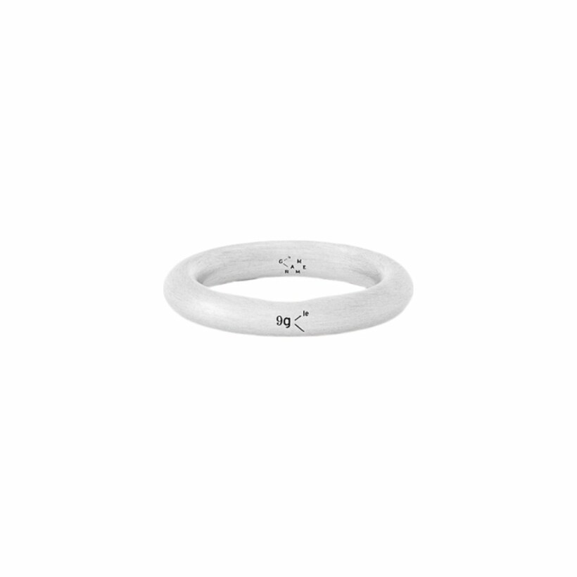 Bague le gramme Jonc en argent brossé, 9 grammes