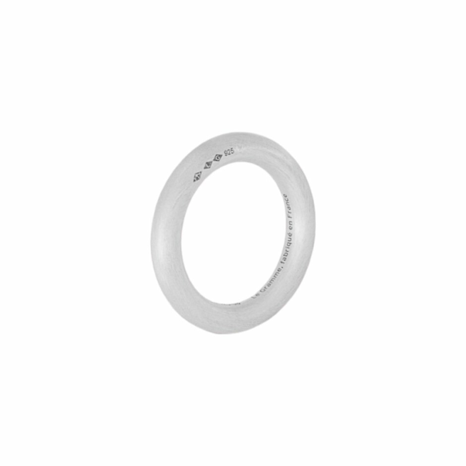 Bague le gramme Jonc en argent brossé, 9 grammes