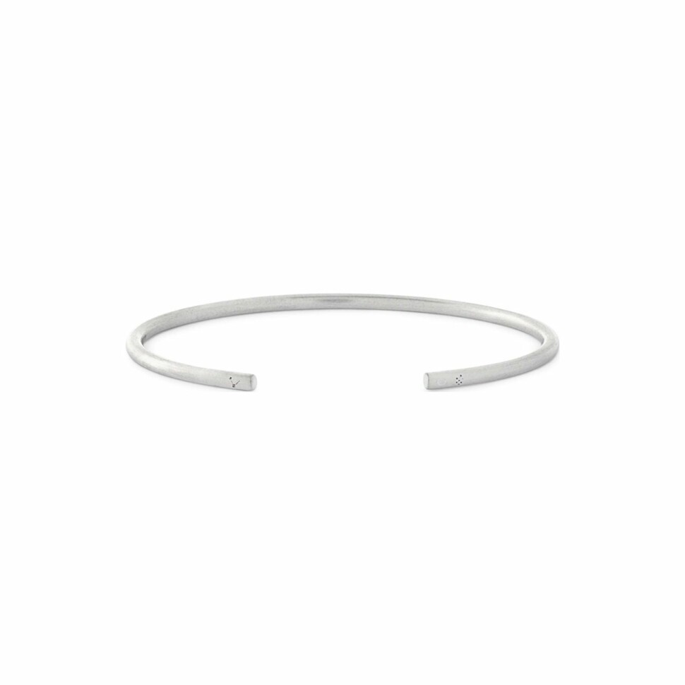 le gramme bangle bracelet, brushed silver, 7 grams