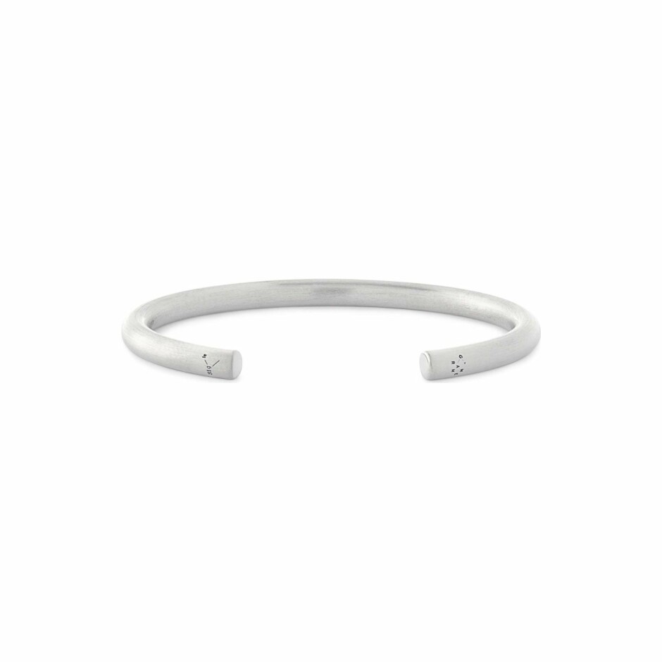 Bracelet jonc le gramme en argent brossé, 31 grammes