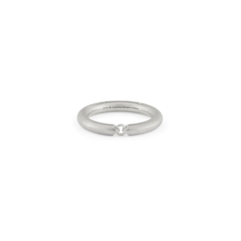 le gramme segment ring, brushed silver, 7 grams