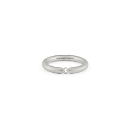 Bague le gramme Segment en argent brossé , 7 grammes