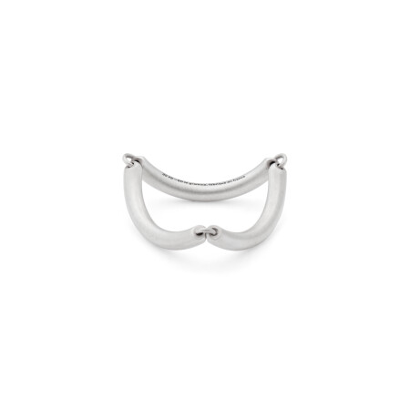 Bague le gramme Segment en argent brossé , 3 grammes