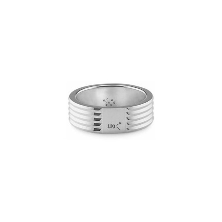 Bague le gramme Ruban en argent poli, 11 grammes