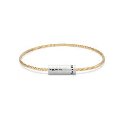 Bracelet le gramme Câble en or jaune, 8 grammes