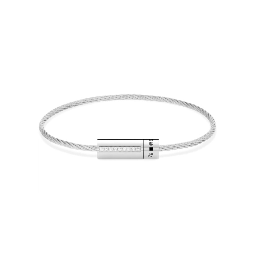 le gramme cable bracelet, polished silver, 7 grams