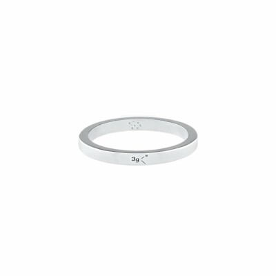 Bague le gramme Ruban en argent poli, 3 grammes