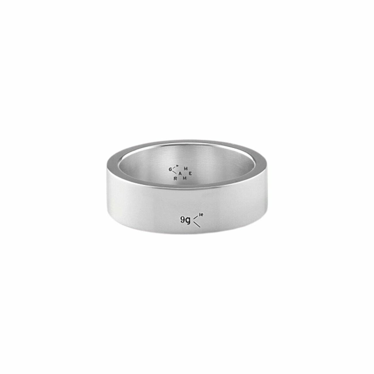 Bague le gramme Ruban en argent poli, 9 grammes