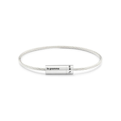 Bracelet le gramme Câble en argent poli, 7 grammes