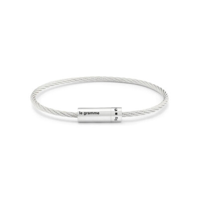 Bracelet le gramme Câble en argent poli, 9 grammes